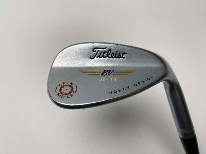 Titleist 2009 Vokey Spin Milled Chrome 56* 14 Bounce Wedge Steel Mens RH
