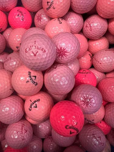 12 Pink Callaway Solaire Near Mint AAAA Used Golf Balls