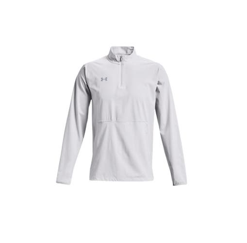 Men's Under Armour Light Grey Motivate 2.0 Long Sleeve Coach's Jacket