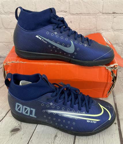 Nike JR Superfly 7 Academy MDS IC Boy's Indoor Soccer Shoes Blue Void US 4.5Y