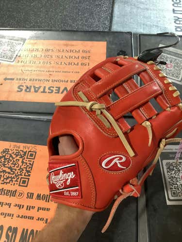 Used Rawlings Pro204-6rod 11 1 2" Fielders Gloves