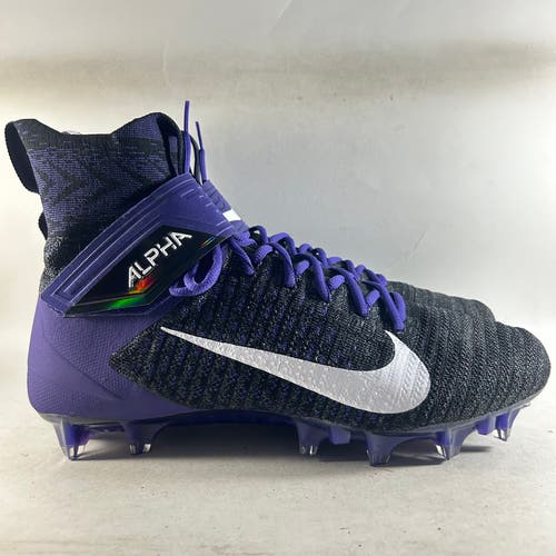 NEW Nike Alpha Menace Elite 2 Football Cleats Purple Size 12.5 BV2077-011