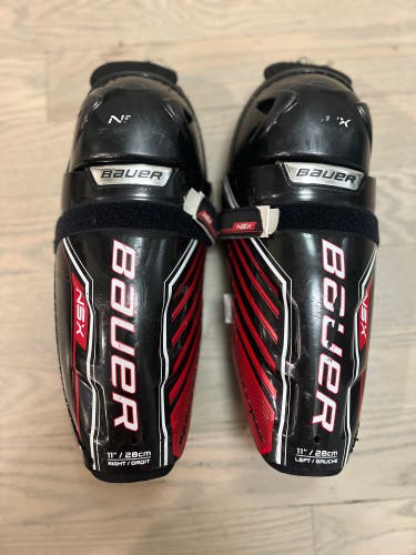Used  Bauer 11" NSX Shin Pads