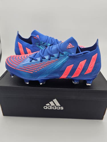 Adidas Predator Edge.1 Low FG 'Hi-Res Blue Turbo' Soccer Cleats Men's Size 5