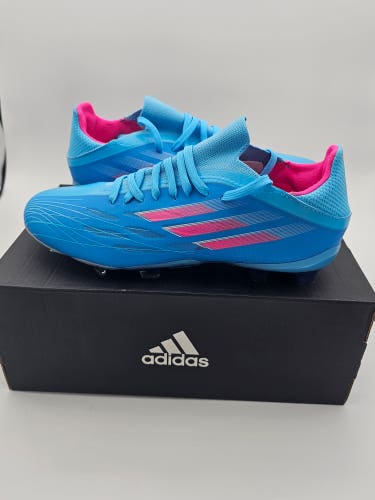 Adidas X Speedflow.1 FG J 'Sky Rush Team Shock Pink' Soccer Cleats Size 5.5