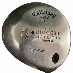 Callaway The Biggest Big Bertha Driver 9* Stiff Graphite 45.5" New Grip Men's RH