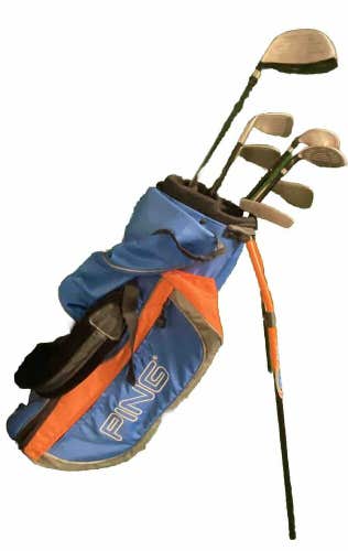 Ping Moxie Junior Golf Set With Bag 1w,Fw,5h,7i,9i,SW,Putter RH Graphite 56-63"