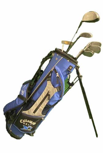 Callaway XJ Junior Golf Set With Bag 1w,Fw,5i,7i,9i,SW,Putter RH Graphite 53-60"