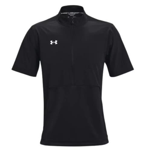 Men's Under Armour Black Motivate 2.0 Short Sleeve Coach's Jacket
