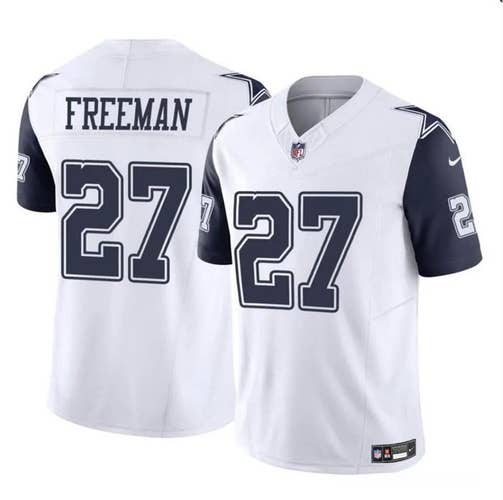 Royce Freeman White Color Rush Limited Stitched Jersey -All Men Women Youth Size Available