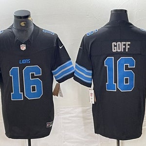Jared Goff Black F.U.S.E. 2nd Alternate Vapor Stitched Jersey -All Men Women Youth Size Available