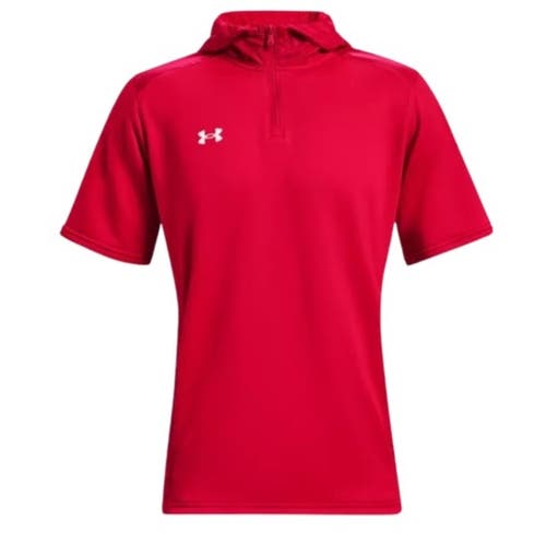 Under Armour Men's Red Command Short Sleeve Hoodie