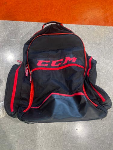 Red CCM Used Wheeled Backpack