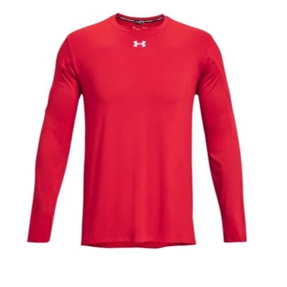 Men's Under Armour Red Knockout Team Long Sleeve Shirt