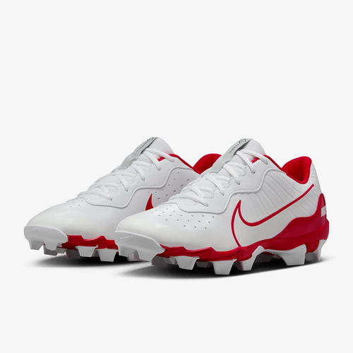 Nike Alpha Huarache 4 Keystone Men's Baseball Rubber Cleats White Red Size 11