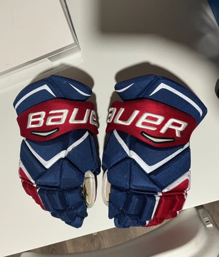 Used Bauer 14" Pro Stock Vapor 1X Montreal Canadiens Gloves