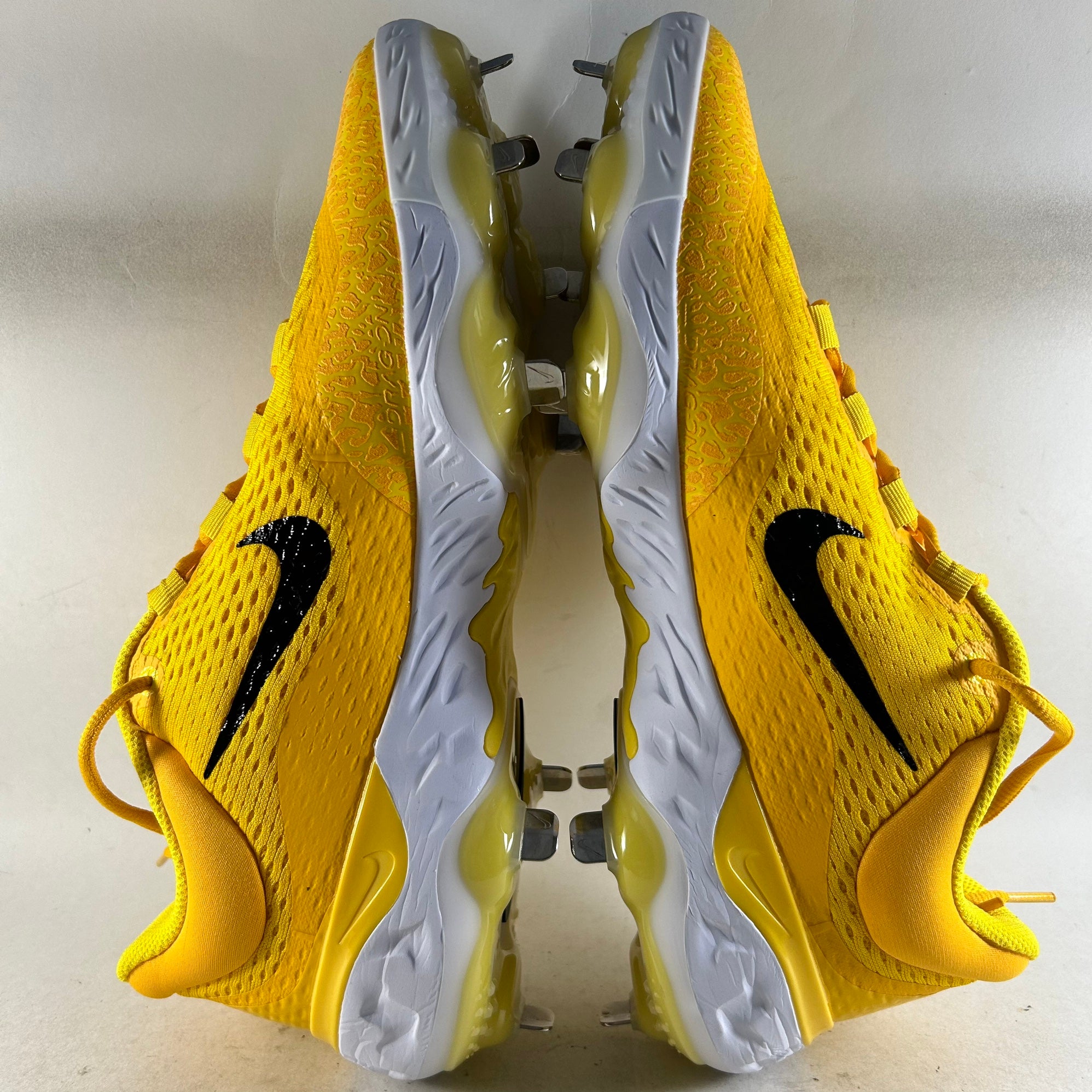 NEW Nike Alpha Huarache Elite 4 Metal Baseball Cleats Yellow  display picture 3