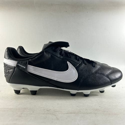 NEW Nike Premier III FG Men’s Leather Soccer Cleats Black Size 10.5 AT5889-010