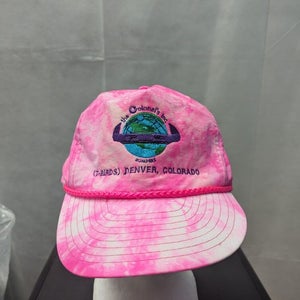 Vintage The Colonel's Inc Bumpers Pink Tye Dye Nissin Strapback Hat