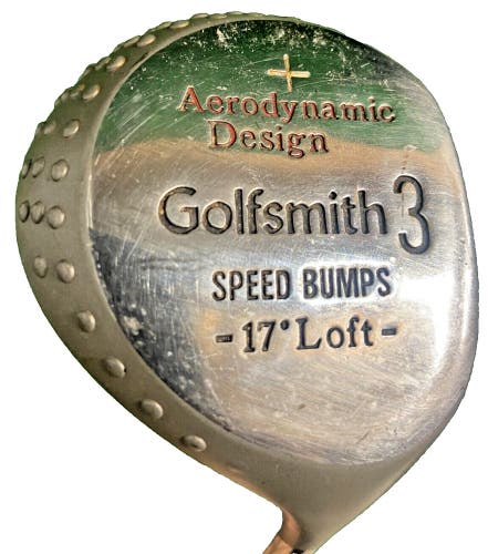 Golfsmith Aerodynamic Speed Bumps 3 Wood 17 Degree RH Boron Stiff Graphite 43 In