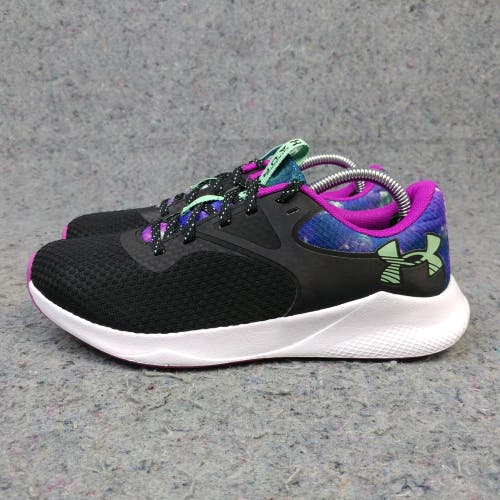 Under Armour Charged Aurora 2 Womens 6.5 Running Shoes Low Top Black Purple