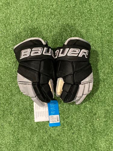 Black New Senior Bauer Vapor Pro Team Gloves 13" Pro Stock