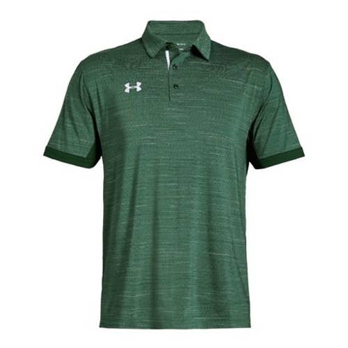 Men's Green Heather Under Armour Elevated Polo