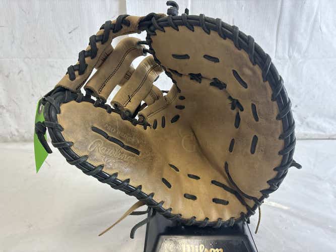 Used Rawlings Gold Glove Elite Gge130spcfb 13" Leather Baseball First Base Mitt Glove