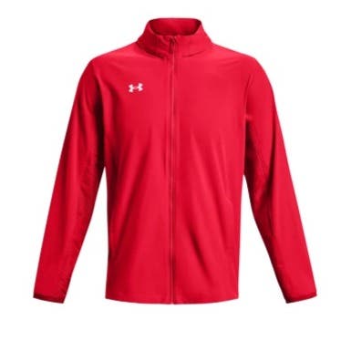Men's Under Armour Red Squad 3.0 Warm-Up Full-Zip Jacket