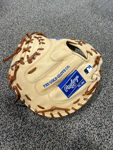 Used Rawlings PRORCM41C Heart of the Hide Catchers Mitt Glove 34" R2G CAMEL