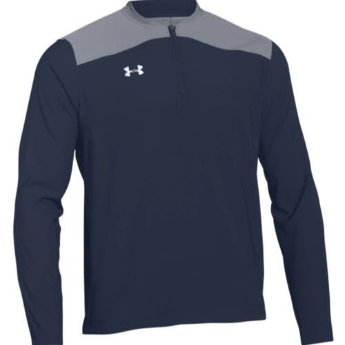 Men's Navy Blue Under Armour Cage Jacket - Long Sleeve