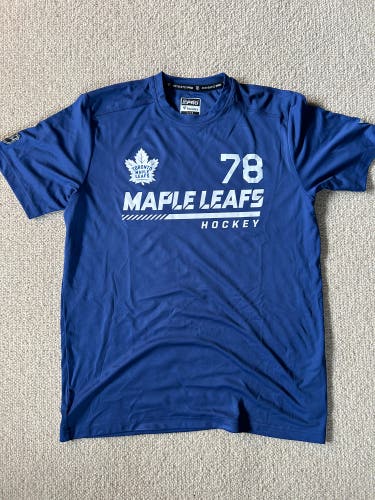 Team Issue Toronto Maple Leafs TJ Brodie 78 Performance Tee (Sz. L)