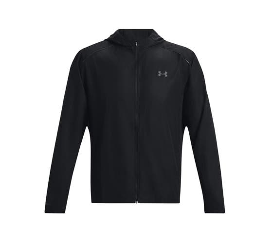 Men's Under Armour Black Launch Hooded Jacket