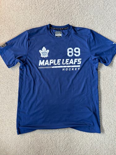 Team Issue Toronto Maple Leafs Nick Robertson 89 Performance Tee (Sz. L)
