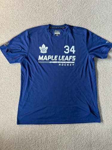 Team Issue Toronto Maple Leafs Auston Matthews 34 Performance Tee (Sz. XL)
