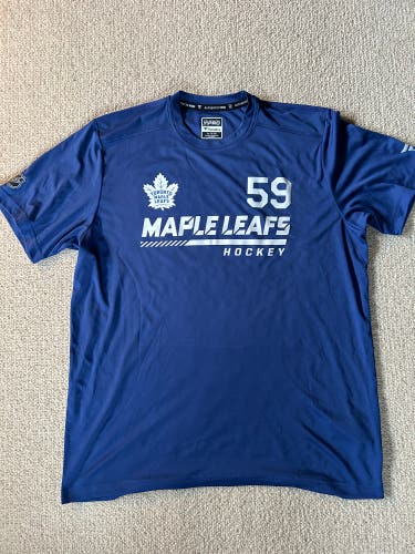 Team Issue Toronto Maple Leafs Tyler Bertuzzi 59 Performance Tee (Sz. XL)