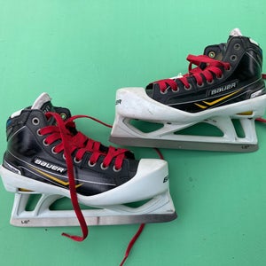 Used Intermediate Bauer Supreme NXG Hockey Goalie Skates Regular Width Size 5.5