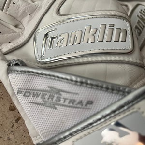 Used Medium Franklin Powerstrap Batting Gloves