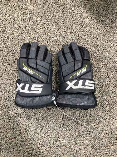 Black Used STX Stallion 200 Lacrosse Gloves Medium