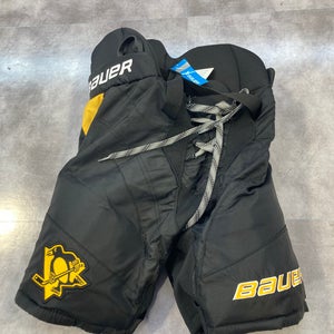 Black New Junior Pittsburgh Penguins Medium Bauer Hockey Pants