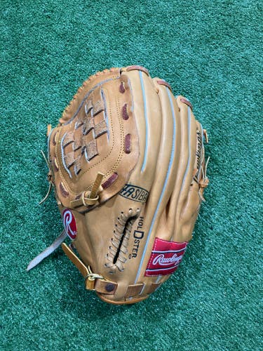 Brown Used Adult Rawlings Rbg34 Left Hand Throw Pitcher's Baseball Glove 12"