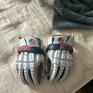 Used  STX Large Rzr Lacrosse Gloves