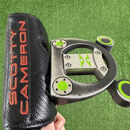 Custom Scotty Cameron Futura X Left Handed Putter With Headcover 34.5”