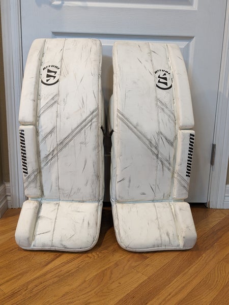 31+1 Warrior G5 Goalie Intermediate Leg Pads - White