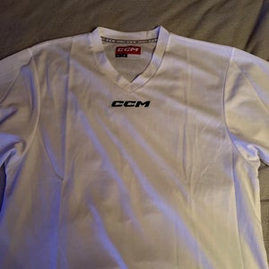White CCM practice jersey
