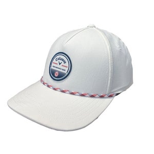 NEW 2024 Callaway Bogey Free White/Red/Navy Adjustable Snapback Golf Hat/Cap