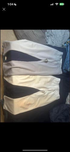 White Used Medium/Large Marucci Game Pants