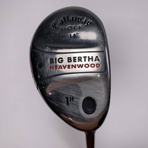 Callaway Big Bertha Heavenwood 1 Hybrid 14* RCH 75w Stiff Graphite Mens RH