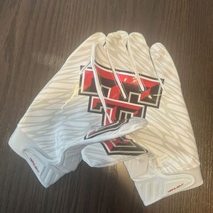 Texas Tech Football Gloves (Team-Issued) (5XL White)