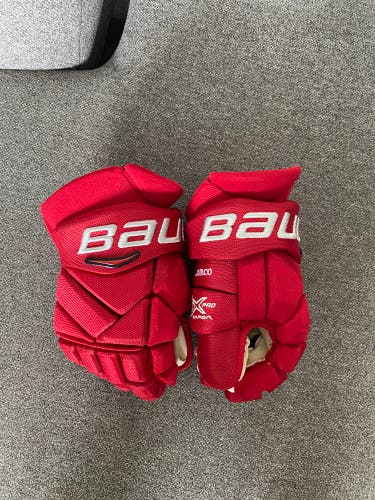 Pro Stock Bauer Vapor 1x Gloves Detroit Red Wings Size 14